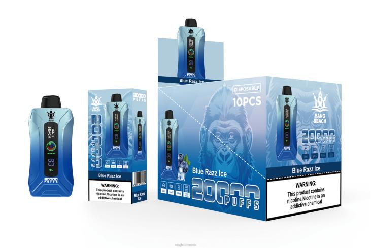 Bang Box România 002DR11 gheață albastră | Bang Beach 20.000 de pufuri vape ecran inteligent