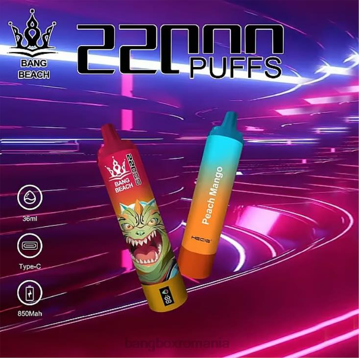 Bang Box Price 002DR24 piersici mango | Bang Beach Ecran inteligent de 22000 puf