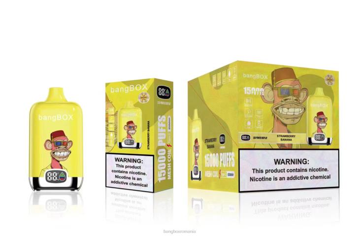 Bang Box Puffs 002DR43 banană căpșuni | Bang Box 15000 pufuri