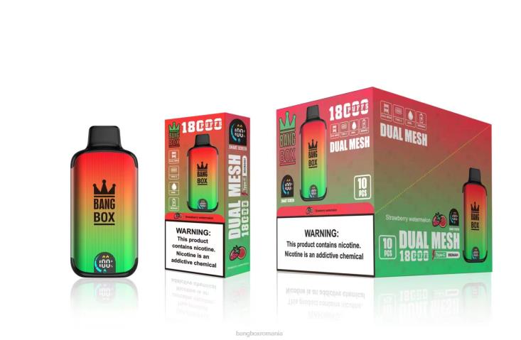 Bang Box Puffs 002DR88 pepene verde căpșuni | Bang Box 18000 pufuri