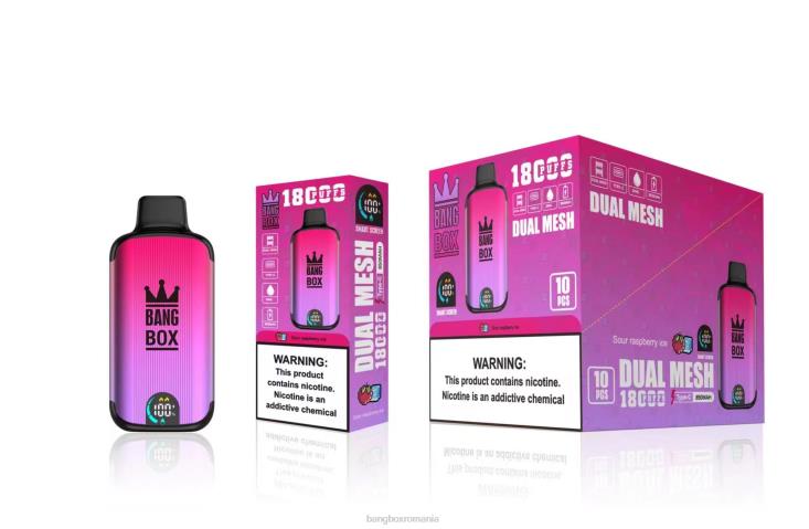 Bang Box Puffs 002DR98 gheață de zmeură acru | Bang Box 18000 pufuri
