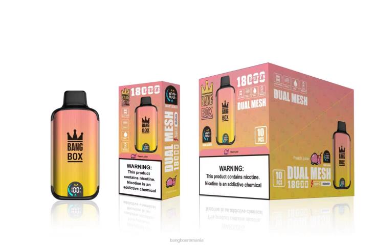 Bang Box România 002DR91 suc de piersici | Bang Box 18000 pufuri