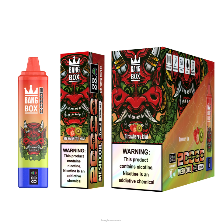 Bang Box România 002DR51 kiwi de căpșuni | Bang Box Ecran inteligent de 20000 puf
