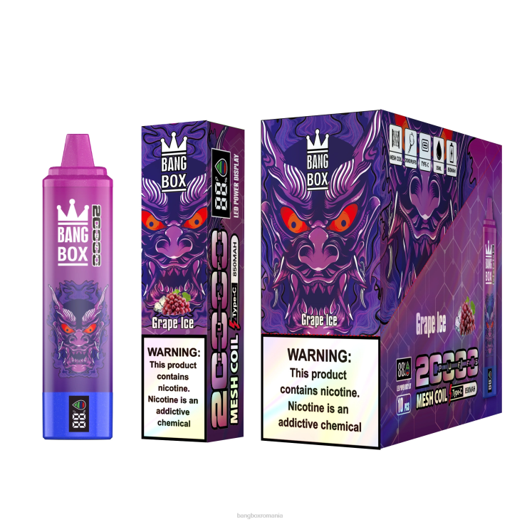 Bang Box România 002DR61 gheață de struguri | Bang Box Ecran inteligent de 20000 puf
