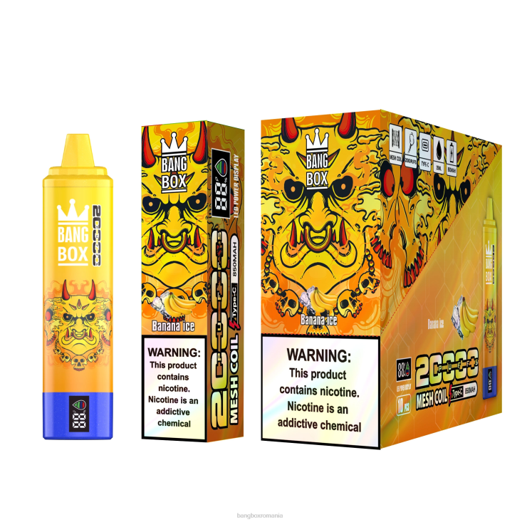 Bang Box Vape 002DR57 gheata de banane | Bang Box Ecran inteligent de 20000 puf