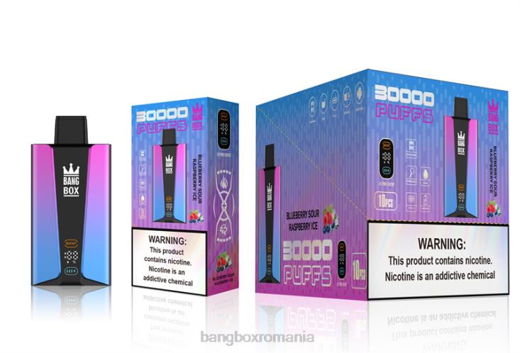 Bang Box România 002DR81 gheață de afine cu zmeură | Bang Box Ecran inteligent cu 30000 de pufături