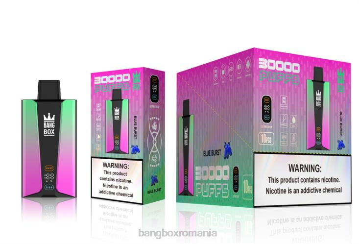 Bang Box Vape 002DR82 izbucnire albastră | Bang Box Ecran inteligent cu 30000 de pufături