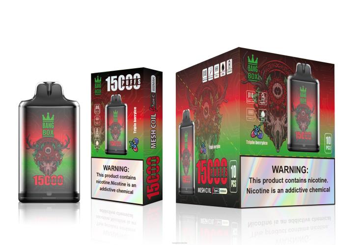 Bang Box Price 002DR104 gheață cu fructe de pădure triple | Bang Box s1-15000 pufuri