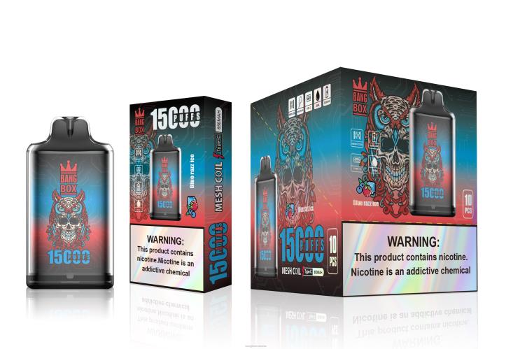 Bang Box Puffs 002DR108 gheață albastră | Bang Box s1-15000 pufuri